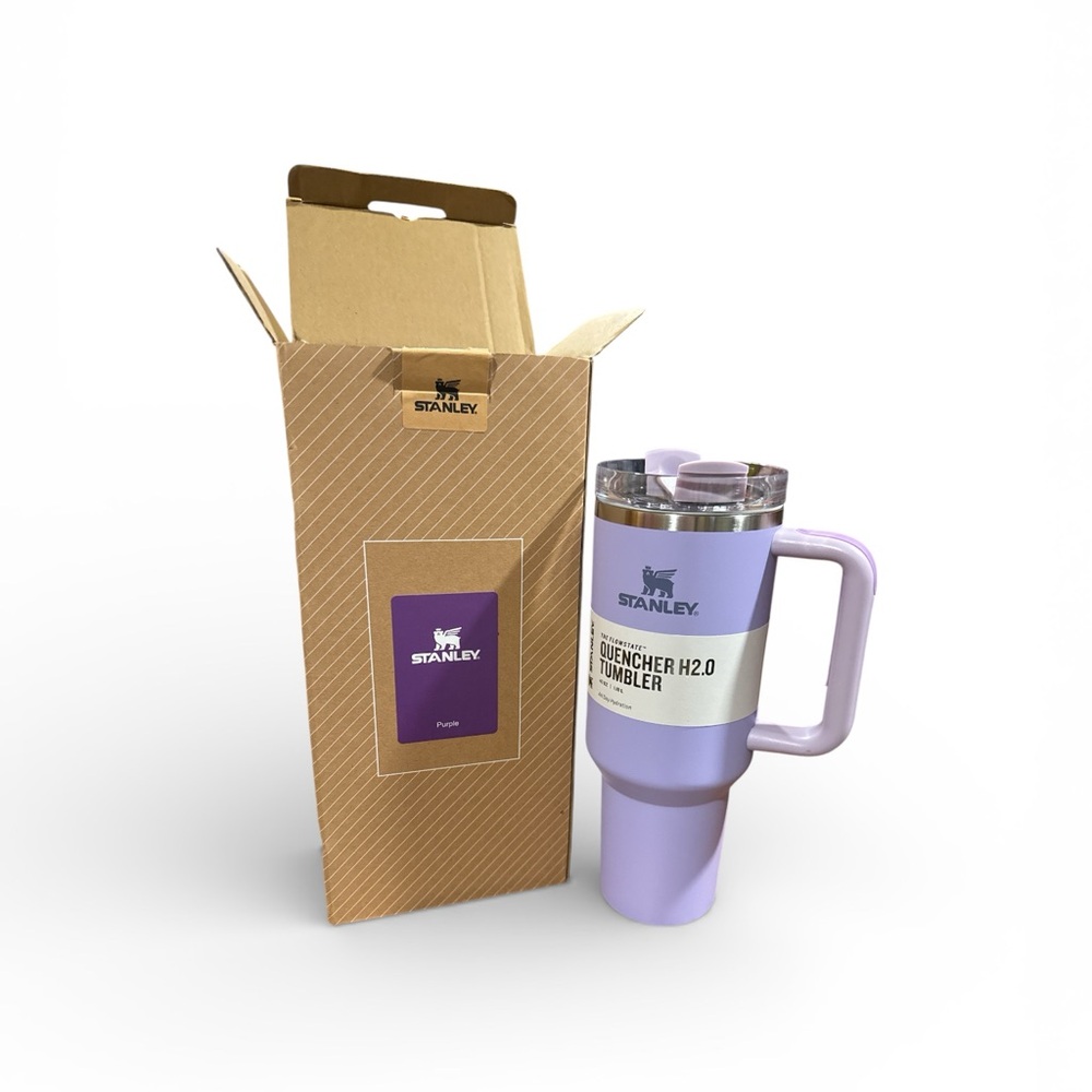 Stanley Quencher H2.0 Tumblers in Red, Green, and Purple 40 oz. New in box Straw - Picture 9 of 9